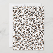 ボーホー フラワー サファリ ワイルド ワン 1歳 誕生日 招待状 (裏面)