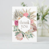 ボーホー フラワー シャワー 感謝カード (スタンド正面)