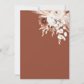 ボーホー フラワー テラコッタ テーブルナンバー (裏面)