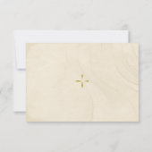 ボーホー フラワー パンパス グラス 正教 ブライダル シャワー サンキューカード (裏面)