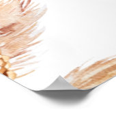 ボーホー フラワー パンパス ブライダル シャワー ウェルカム サイン (角)