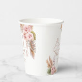 ボーホー フラワー パンパス ローズゴールド 紙コップ (右)