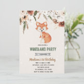 ボーホー フラワー フォックス シャワー 招待状 (スタンド正面)