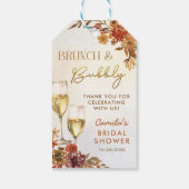 ボーホー フラワー ブライダル シャワー ギフトタグ (裏面)