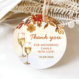 ボーホー フラワー ブライダル シャワー フェイバータグ