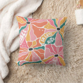 ボーホー フラワー 名言 ベビーシャワー クッション (ブランケット)