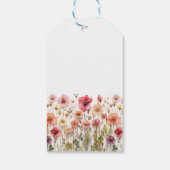 ボーホー フレッシュ フラワーズ ベイビー シャワー ギフトタグ (裏面)