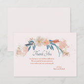 ボーホー フレーム 感謝カード (正面/裏面)