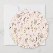 ボーホー フローラル グリーン | ウェディング テーブル ナンバー (裏面)