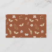 ボーホー フローラル ワイルドフラワー おむつくじ ベビーシャワー エンクロージャーカード (裏面)