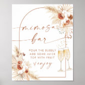 ボーホー ブライズ シャワー ミモザ バー サイン (正面)