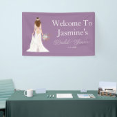 ボーホー ブライド ウェルカムバナー（茶髪） 横断幕 (トレードショー)