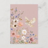 ボーホー ブラッシュ ウッドランド ワイルドフラワー 赤ちゃんの女の子の本 エンクロージャーカード (裏面)