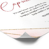 ボーホー ブラッシュ フローラル ユーカリ タイムカプセル ゲーム ポスター (角)