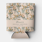 ボーホー ブラッシュ ボタニカル ムーン カスタム ブライダル シャワー 缶クーラー (正面)