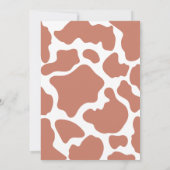 ボーホー ブラッシュ モダンガール ファースト ロデオ 1歳 誕生日 招待状 (裏面)