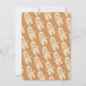 ボーホー ベア ムーン モバイル ベビー シャワー 招待状 (裏面)