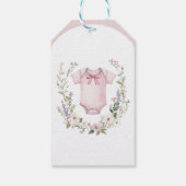 ボーホー ベイビーシャワー オー ベイビー ガーランド ギフトタグ (裏面)