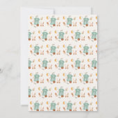 ボーホー ベイビー ガール 服 ベイビー シャワー 招待状 (裏面)