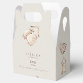 ボーホー ベイビー クローズ クレーム ベイビー シャワー フェイバーボックス (オープン)