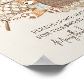 ボーホー ベイビー シャワーのカードとギフトのナーセリーテーマ ポスター (角)