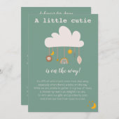 ボーホー ベイビー シャワーの招待状 招待状 (正面/裏面)