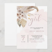 ボーホー ベイビー シャワー パンパス グラス ベイビー,  (正面/裏面)