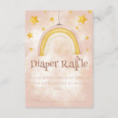 ボーホー ベイビー シャワー マジック レインボー ゴールド スター ダスト エンクロージャーカード (正面)