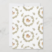 ボーホー ベイビー シャワー | ママ or パパ ゲーム 招待状 (裏面)