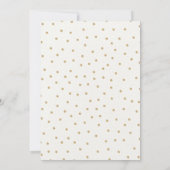 ボーホー ベイビー シャワー 招待状 ピンク ゴールド エレファント (裏面)