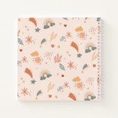 ボーホー ベイビー レインボー ファーストイヤー メモリーズ & マイルストーンズ ノートブック (裏面)