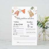 ボーホー ベイビー 予測とアドバイス ベイビー シャワー ゲーム (スタンド正面)