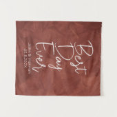 ボーホー ベスト デイ エバー バックドロップ ウェディング タペストリー (正面(横))