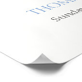 ボーホー ベビーカー ウサギ 男の子 ベビーシャワー ウェルカム ポスター (角)