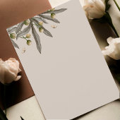 ボーホー ベージュ ボタニカル ウェディング メニュー