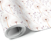 ボーホー ボタニカル ヴィンテージ プレスド フラワーズ パターン ラッピングペーパー (ロールコーナー)