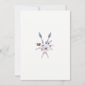 ボーホー ボヘミアンフェザー ブライダルシャワー 招待状 (裏面)