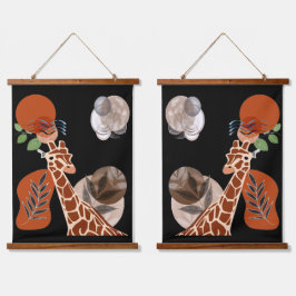 ボーホー ボヘミアンフォード ギラフ モダンアート 壁飾り 吊り下げ型タペストリー