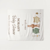 ボーホー ボーイ 服 ベビー シャワー ウェルカム サイン タペストリー (正面(横))