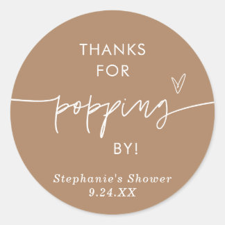 ボーホー ポップコーン ギフト, サンキュー ポッピング バイ ギフト ラウンドシール