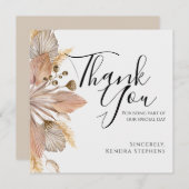 ボーホー ポンパス グラス サンクス カード (正面/裏面)