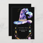 ボーホー マジック 編集可能なウィザード 誕生日 サンキューカード (正面/裏面)