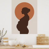 ボーホー ミニマリスト 妊娠の旅 ポスター デコレーション (キッチン)