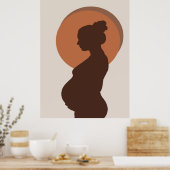 ボーホー ミニマリスト 妊娠の旅 ポスター 装飾 (キッチン)