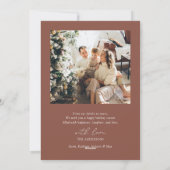 ボーホー メリー アンド ブライト テラコッタ フォト シーズンカード (裏面)