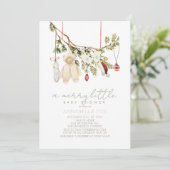 ボーホー メリー リトル ベイビー クローズ ラウンジ ベイビー シャワー 招待状 (スタンド正面)