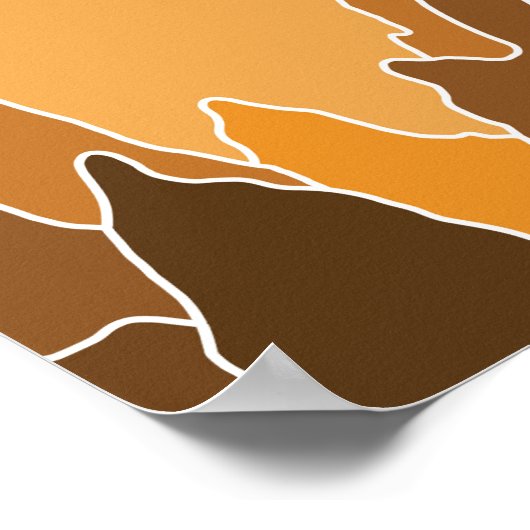 ボーホー モダン ウォール アート プリント (角)