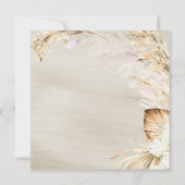 ボーホー モダン パーム フラワル サンキューカード (裏面)