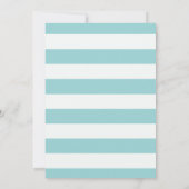 ボーホー モダン フラワー リリー オブ ザ ヴァレー カップル シャワー 招待状 (裏面)