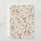 ボーホー モノグラム ウェディング インビテーション (裏面)